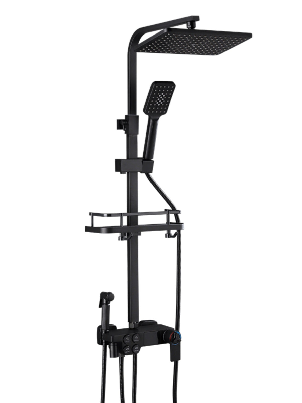 Copper Constant Temperature Black For Home Supercharged Shower Head