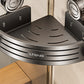 Punch-Free Bathroom Rack Bathroom Suction Cup Triangle Basket Wall Mount Bathroom Sink Corner Storage Rack