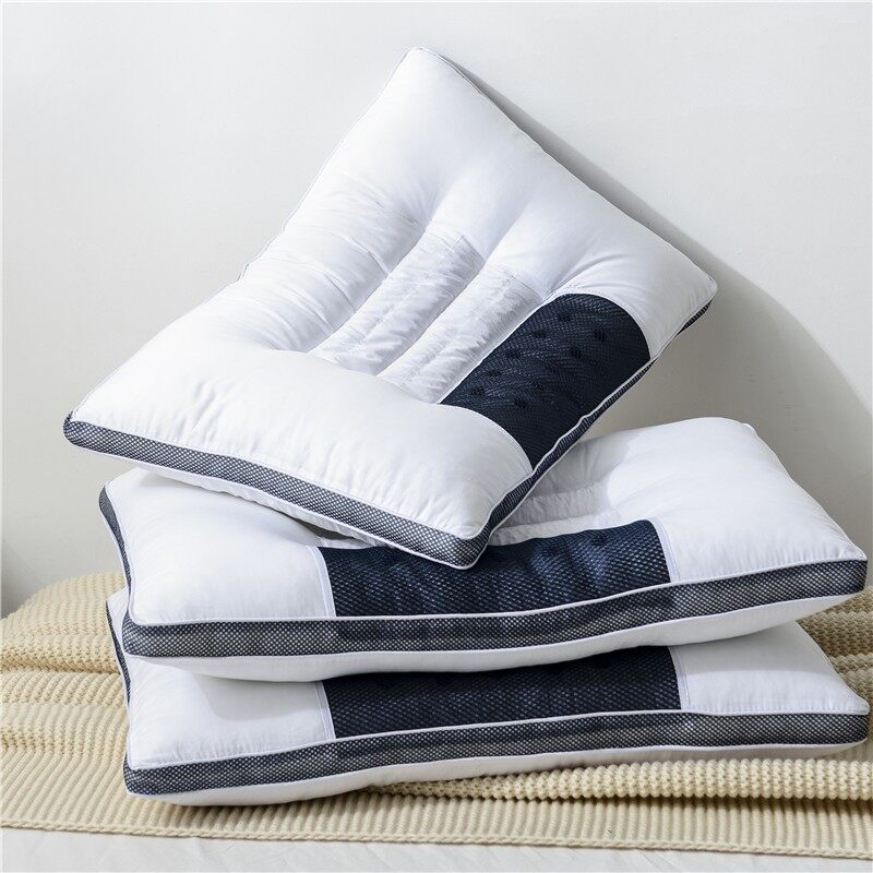 Adult Cassia Seed Pillow Case and Pillow Core Set Home a Pair of Pillow Core Protection Isolation Layer Cervical Support Sleep