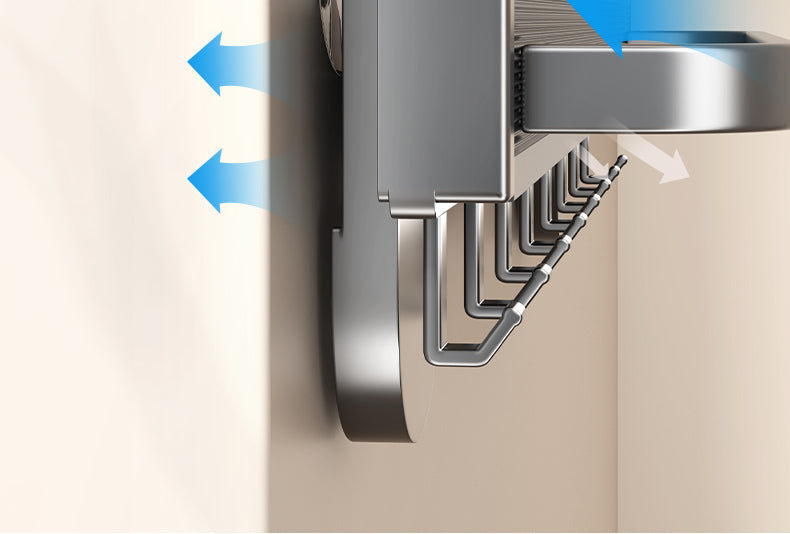 Retractable Bath Towel Rack Clothes Toilet Punch-Free Suction Cup