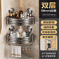 Punch-Free Bathroom Rack Bathroom Suction Cup Triangle Basket Wall Mount Bathroom Sink Corner Storage Rack