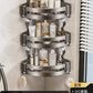 Punch-Free Bathroom Rack Bathroom Suction Cup Triangle Basket Wall Mount Bathroom Sink Corner Storage Rack