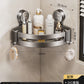 Punch-Free Bathroom Rack Bathroom Suction Cup Triangle Basket Wall Mount Bathroom Sink Corner Storage Rack