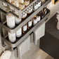 Bathroom Integrated Storage Rack Towel Rack Wall-Mounted Punch-Free Wall Bathroom Toilet Storage Washstand