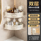 Punch-Free Bathroom Rack Bathroom Suction Cup Triangle Basket Wall Mount Bathroom Sink Corner Storage Rack