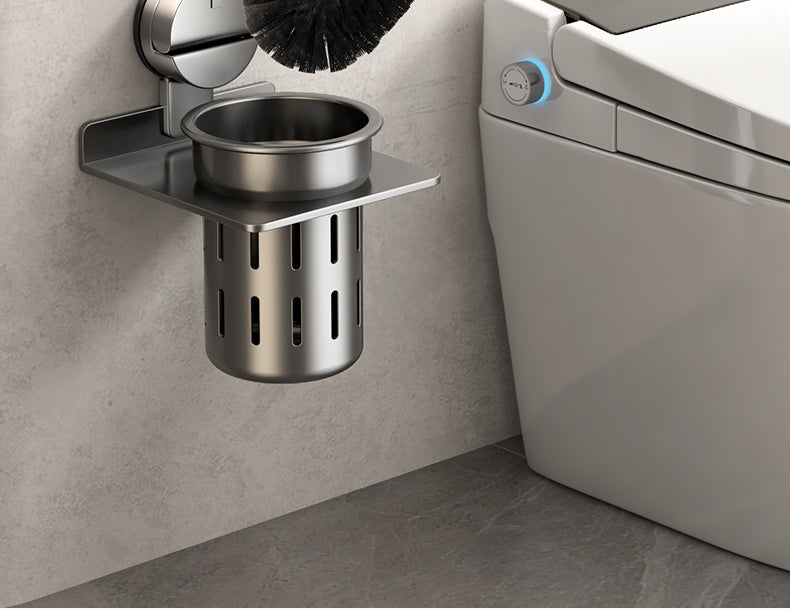 Drill-Free Shelf Bathroom Toilet Storage Hook Sucker