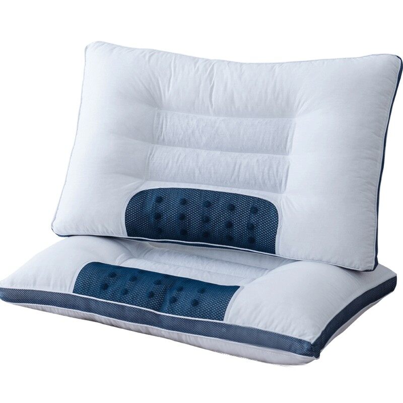 Adult Cassia Seed Pillow Case and Pillow Core Set Home a Pair of Pillow Core Protection Isolation Layer Cervical Support Sleep