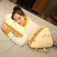 Cartoon Sandwich Pillow Bread Creative Food Nap Pillow Stylish Snack Rag Doll Cute Plush Doll