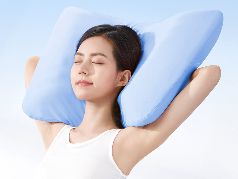 Banana Fruit Puff Memory Cotton Pillow Non-Pressure Stiff Neck Special Super Soft Cervical Support Improve Sleeping Pillowcase and Pillow Core