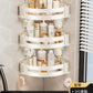 Punch-Free Bathroom Rack Bathroom Suction Cup Triangle Basket Wall Mount Bathroom Sink Corner Storage Rack