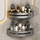 Suction Cup Punch-Free Corner Toilet Bathroom Storage Rack