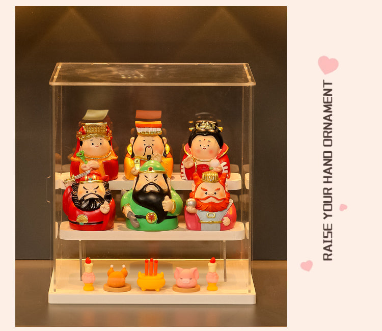 Five-Way God of Wealth All-Way Fairy Home Bookcase Entrance Decoration Decoration Household Full Set Display Stand Gift Decoration