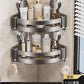 Punch-Free Bathroom Rack Bathroom Suction Cup Triangle Basket Wall Mount Bathroom Sink Corner Storage Rack
