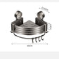 Punch-Free Bathroom Rack Bathroom Suction Cup Triangle Basket Wall Mount Bathroom Sink Corner Storage Rack