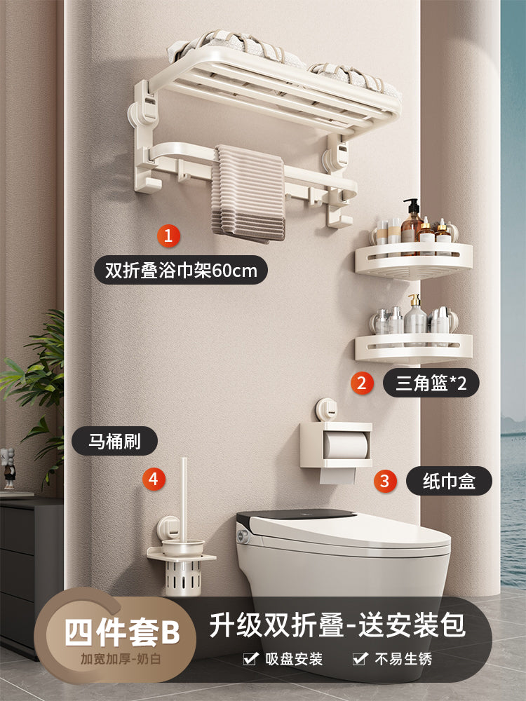 Corner Punch-Free Washstand Wall Wall-Mounted Suction Cup