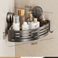 Wall-Mounted Wash Basin Toilet Triangle Basket Shelf Suction Cup