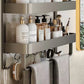 Bathroom Integrated Storage Rack Towel Rack Wall-Mounted Punch-Free Wall Bathroom Toilet Storage Washstand