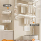 White Bathroom Wall-Mounted Toilet Towel Rack