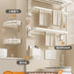 White Bathroom Wall-Mounted Toilet Towel Rack