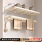 White Bathroom Wall-Mounted Toilet Towel Rack