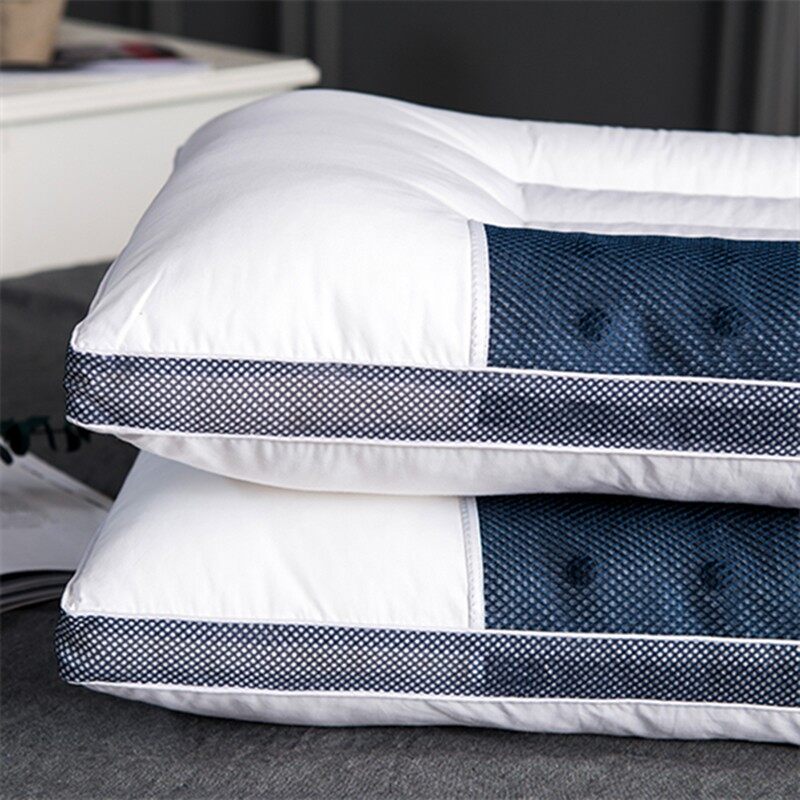 Adult Cassia Seed Pillow Case and Pillow Core Set Home a Pair of Pillow Core Protection Isolation Layer Cervical Support Sleep