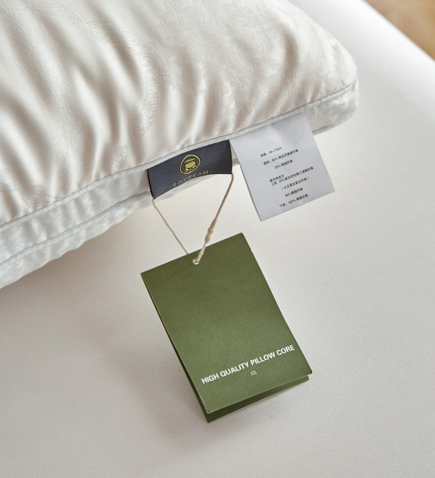 Soybean Fiber Aesthetic Soft Fit Cervical Spine Pillow Insert