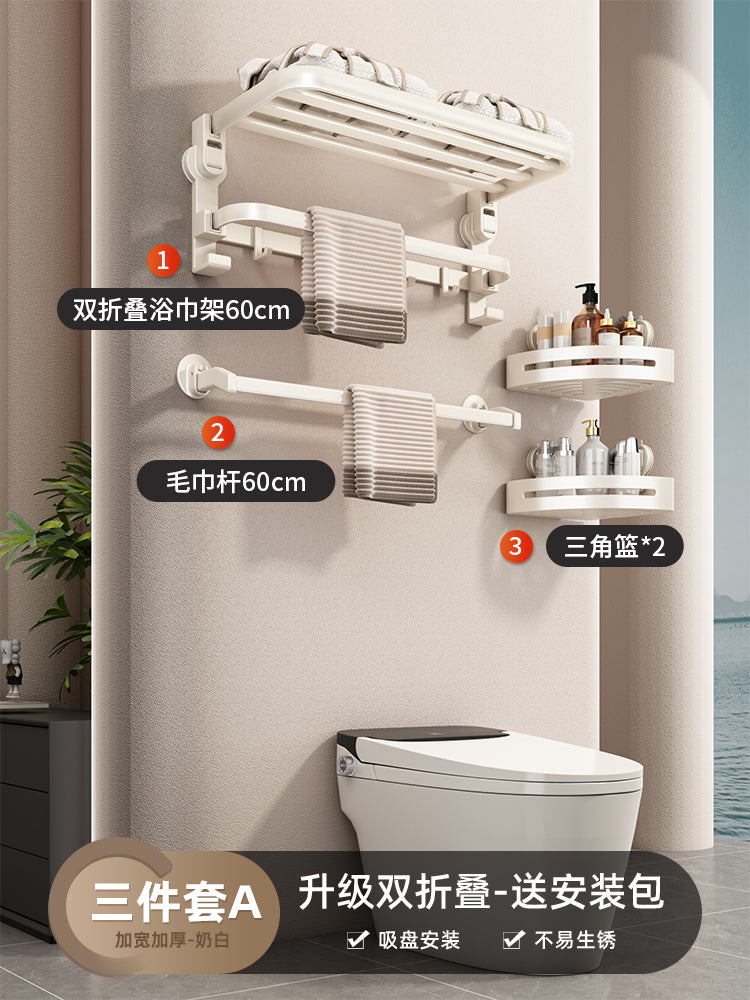 Corner Punch-Free Washstand Wall Wall-Mounted Suction Cup