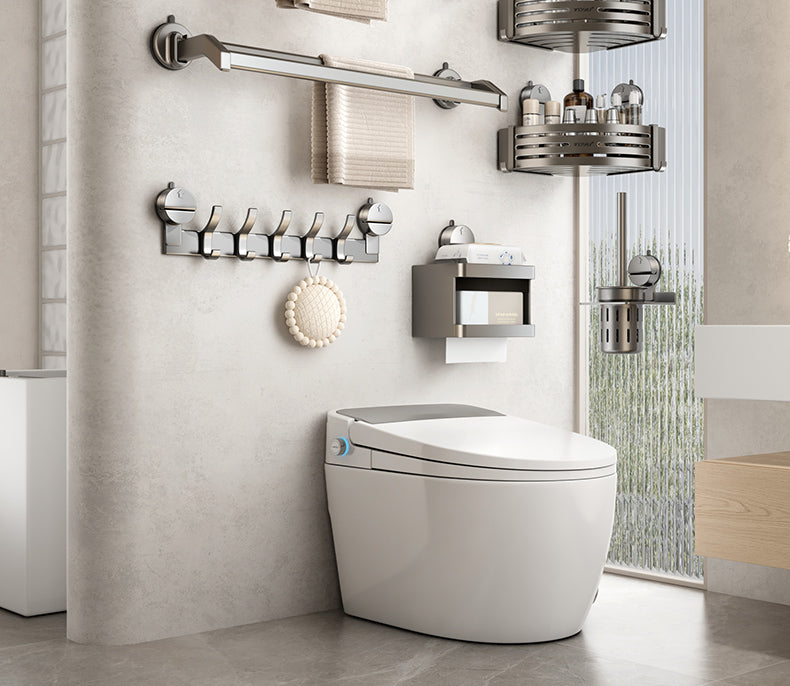 Drill-Free Shelf Bathroom Toilet Storage Hook Sucker