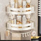Punch-Free Bathroom Rack Bathroom Suction Cup Triangle Basket Wall Mount Bathroom Sink Corner Storage Rack