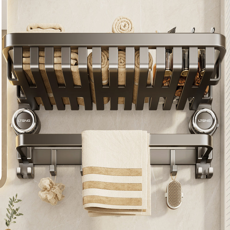 Suction Cup Towel Rack Punch-Free Toilet Bathroom Storage Rack Integrated Wall-Mounted Toilet Bath Storage Bath Towel Rack