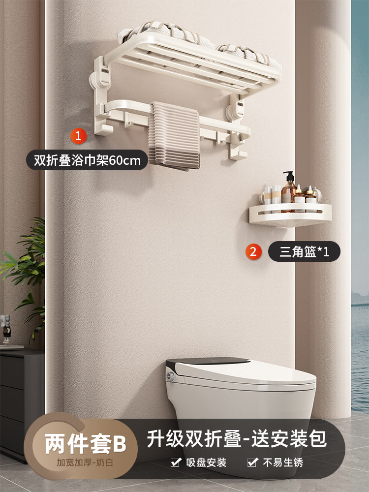 Corner Punch-Free Washstand Wall Wall-Mounted Suction Cup