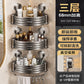 Punch-Free Bathroom Rack Bathroom Suction Cup Triangle Basket Wall Mount Bathroom Sink Corner Storage Rack