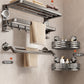 Suction Cup Towel Rack Bathroom Punch-Free Hanging Rod Bathroom Storage Rack Integrated Shower Room Toilet Storage Bath Towel Rack