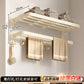White Bathroom Wall-Mounted Toilet Towel Rack