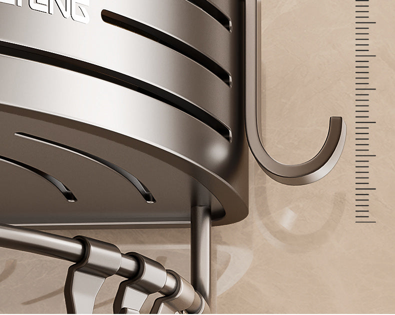 Punch-Free Bathroom Rack Bathroom Suction Cup Triangle Basket Wall Mount Bathroom Sink Corner Storage Rack