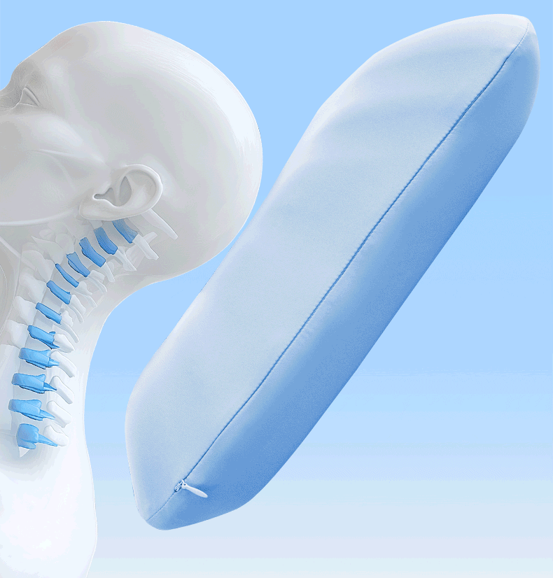 Banana Fruit Puff Memory Cotton Pillow Non-Pressure Stiff Neck Special Super Soft Cervical Support Improve Sleeping Pillowcase and Pillow Core