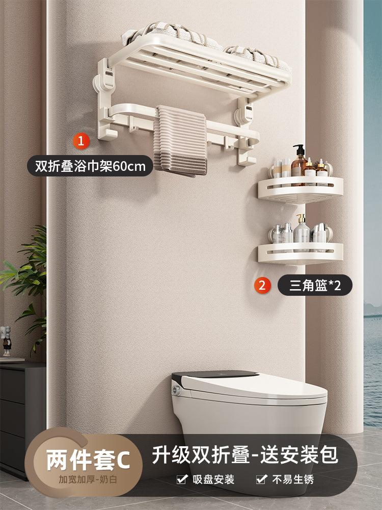 Corner Punch-Free Washstand Wall Wall-Mounted Suction Cup