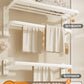 White Bathroom Wall-Mounted Toilet Towel Rack