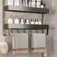 Bathroom Integrated Storage Rack Towel Rack Wall-Mounted Punch-Free Wall Bathroom Toilet Storage Washstand