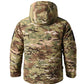 Men Heating Tactical Jacket Autumn Winter Warm Hooded Cotton Coat Camouflage Padded Clothes Outdoor Thermal Hiking Sports Jacket