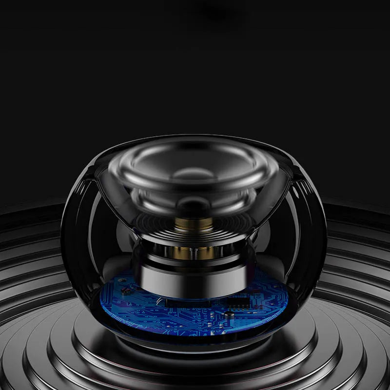 Mini Portable Metal Speaker Metallic Wireless Bluetooth Speaker TWS Stereo Indoor/Outdoor Portable Subwoofer Compact Speaker