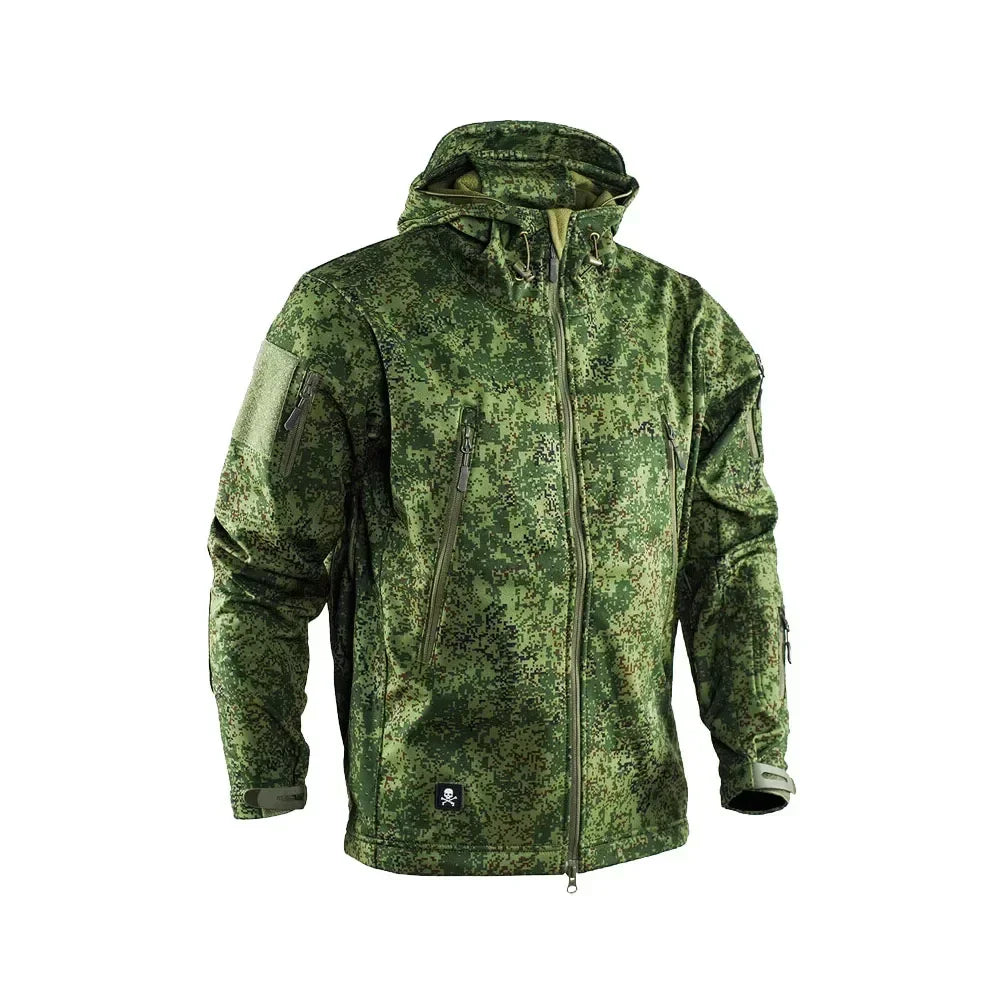 Tactcial Russia Uniform Jacket Outdoor Spring and Autumn Coat Rainproof Soft Shell Green Camouflage Assault Suit Mens Jacket