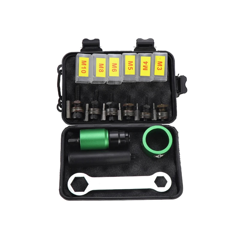 HIFESON M3 M4 M5 M6 M8 Electric Rivet Tool Aapter Manual Rivter Handheld Rivet Gun Connector Kit Hand Drill For Flat Nuts