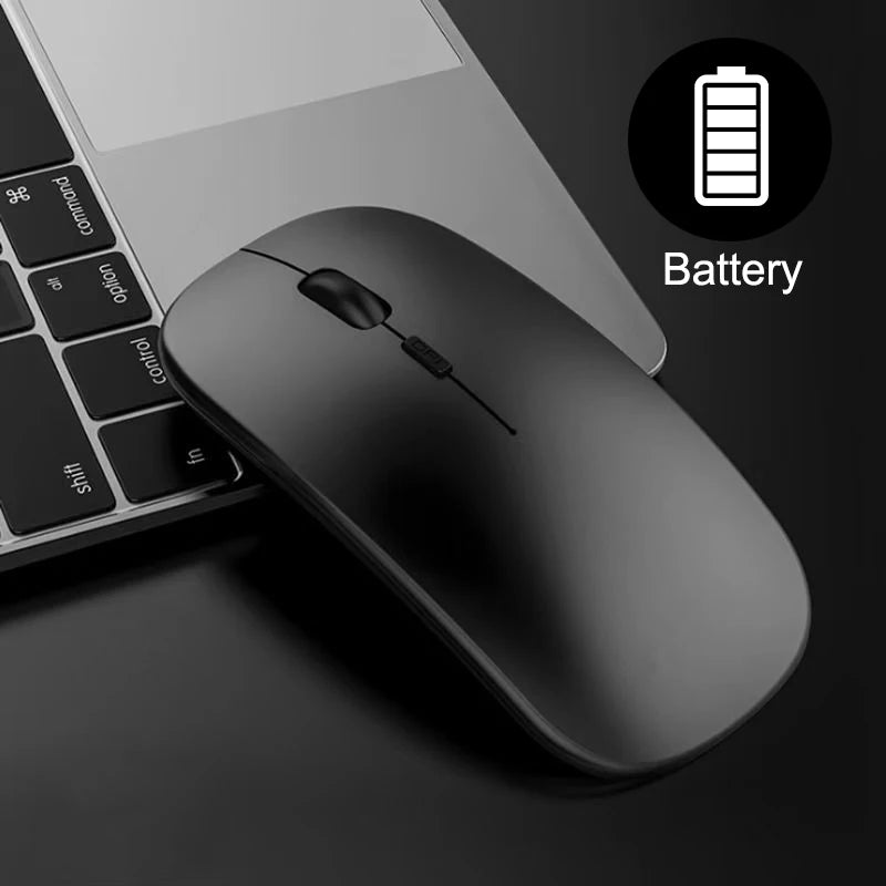 Wireless Mouse Bluetooth compatible 2.4GHz 1600DPI USB Rechargeable RGB Light Portable Mouse For Laptop Computer PC Macbook Game