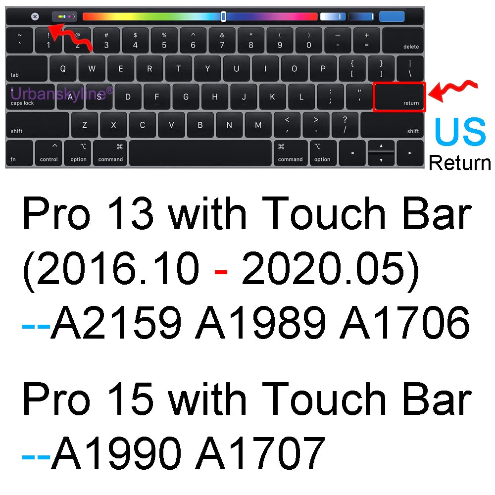 Keyboard Cover for Macbook Air 13 M3 15 Pro 14 M4 13 M2 16 Retina 11 Silicone Protector Skin Case A3113 A3114 A2681 A3401 A3185