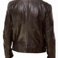 Mens Brown Pu Leather Jacket Motorcycle Faux Leather Moto Biker Jacket Men Hot Stand Collar Casual Coat Boy Large Size Xxxl 4xl