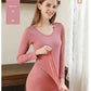 Women Thermal Underwear Winter Long Sleeve Winter Clothes Seamless Thermal Underwear Intimate Set Female Thick 2 Pcs Sleepwear