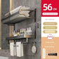 Bathroom Integrated Storage Rack Towel Rack Wall-Mounted Punch-Free Wall Bathroom Toilet Storage Washstand