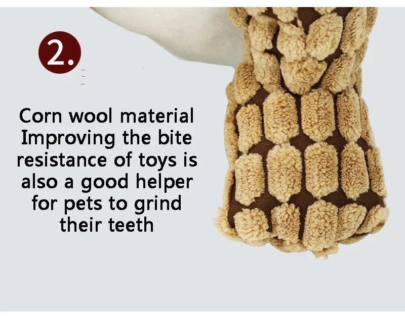 Pets Dog Chew Stuffed Funny Dinosaur Shape Cats Corn Wool Vocal Toy Apply To Training Exercise Simulation Animal Chihuahua Toys