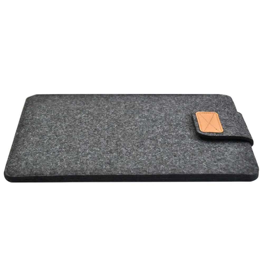Felt Sleeve Slim Tablet Case Cover Bag for MacBooks Air Pro 11 13 15 Inch Solid Color Tablet Storage Bag